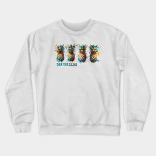 pineapples design Crewneck Sweatshirt